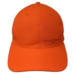 Field & Stream 1871 Snapback Hat Orange One Size Embroidered Solid